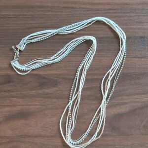 Long Mixed Media Necklace